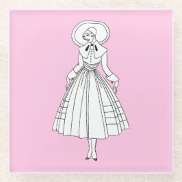 Georges Barbier 1920er Fashion Illustration Glasuntersetzer