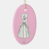 Georges Barbier 1920er Fashion Illustration Keramik Ornament (Rechts)