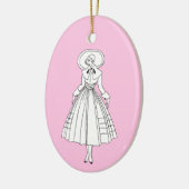 Georges Barbier 1920er Fashion Illustration Keramik Ornament (Links)