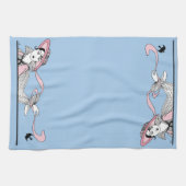 Georges Barbier 1920er Fashion Lady and Bird Geschirrtuch (Horizontal)