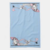 Georges Barbier 1920er Fashion Lady and Bird Geschirrtuch (Vertikal)