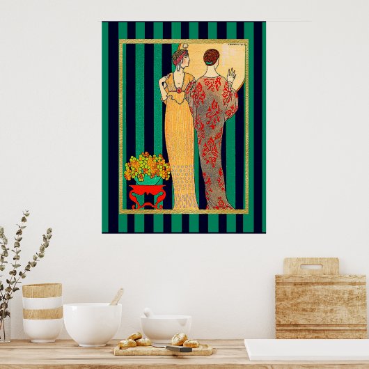 Georges Barbier Art Deco Poster (Küche)