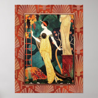 Georges Barbier Art Deco Style Poster