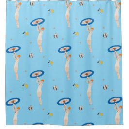 Georges Barbier Au Lido 1924 Fashion Illustration Duschvorhang