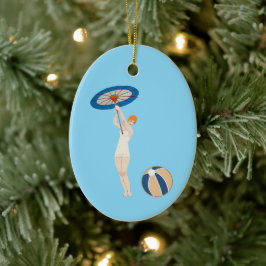 Georges Barbier Au Lido 1924 Fashion Illustration Keramik Ornament