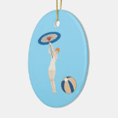 Georges Barbier Au Lido 1924 Fashion Illustration Keramik Ornament (Links)