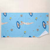 Georges Barbier Au Lido 1924 Fashion Illustration Strandtuch (Vorderseite)