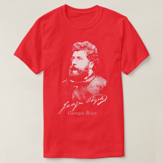 Georges Bizet, französischer Komponist der Klassik T-Shirt (Design vorne)