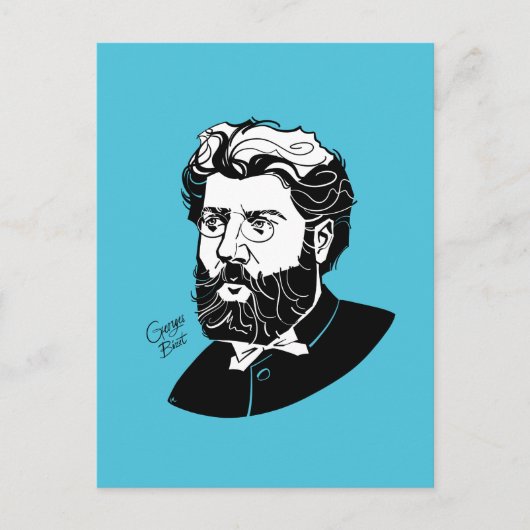 Georges Bizet Postkarte (Vorderseite)