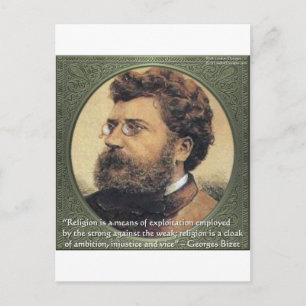 Georges Bizet Religion Scham Zitat Geschenke & Kar Postkarte