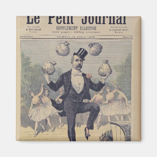 Georges Clemenceau Jonglierbeutel Magnet (Vorne)