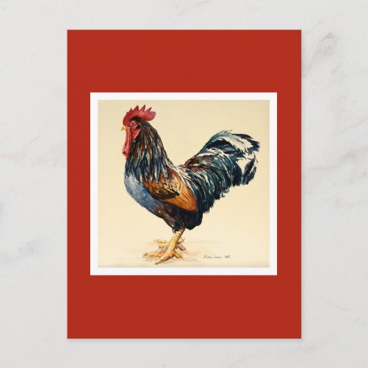 George's Cockerel 2007 Postkarte (Vorderseite)