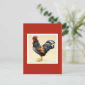 George's Cockerel 2007 Postkarte (Stehend Vorderseite)