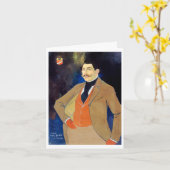 Georges de Feure Art Nouveau Card Karte (Gelbe Blume)