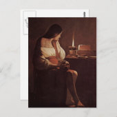 Georges de La Tour Art Postkarte (Vorne/Hinten)