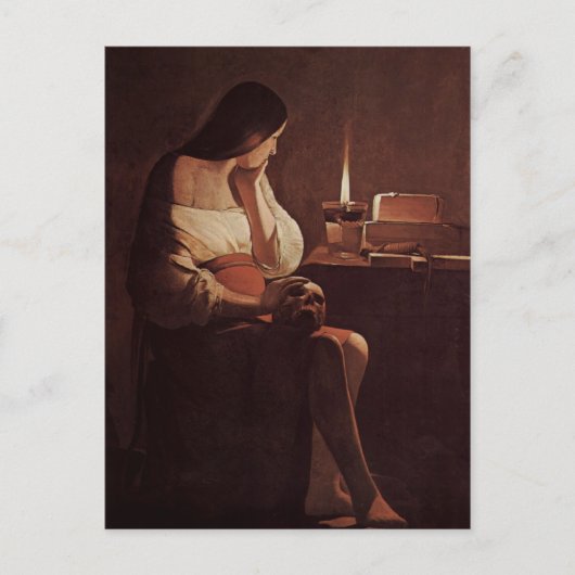 Georges de La Tour Art Postkarte (Vorderseite)