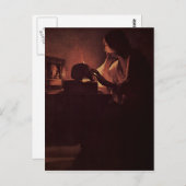 Georges de La Tour Art Postkarte (Vorne/Hinten)