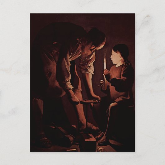 Georges de La Tour Art Postkarte (Vorderseite)