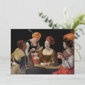 Georges de la Tour - Cheat with Ace of Diamonds Dankeskarte (Stehend Vorderseite)