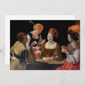 Georges de la Tour - Cheat with Ace of Diamonds Dankeskarte (Vorne/Hinten)