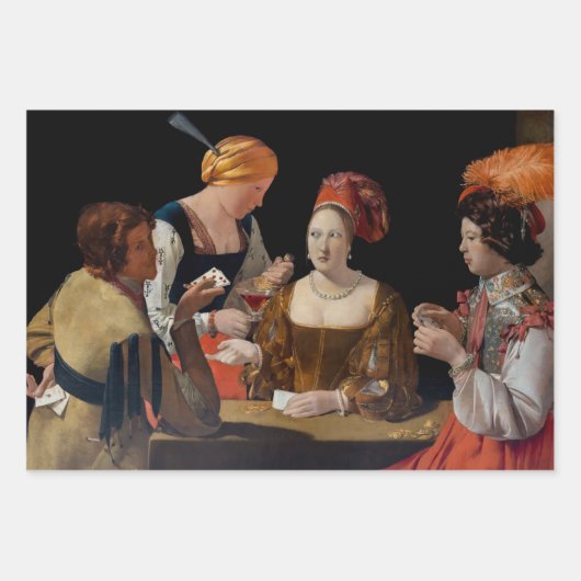 Georges de la Tour - Cheat with Ace of Diamonds Geschenkpapier Set (Vorderseite 3)