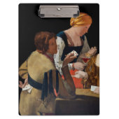Georges de la Tour - Cheat with Ace of Diamonds Klemmbrett (Vorderseite)