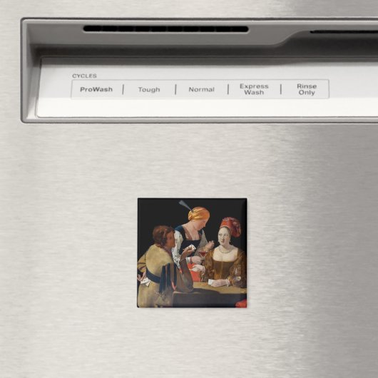 Georges de la Tour - Cheat with Ace of Diamonds Magnet (In Situ (Geschirrspüler))