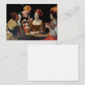 Georges de la Tour - Cheat with Ace of Diamonds Mitteilungskarte (Vorne/Hinten)