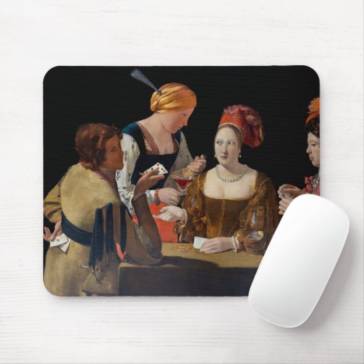 Georges de la Tour - Cheat with Ace of Diamonds Mousepad (Mit Mouse)