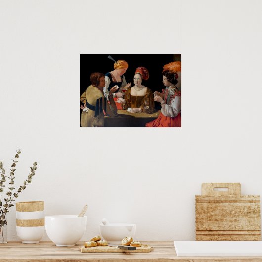 Georges de la Tour - Cheat with Ace of Diamonds Poster (Küche)