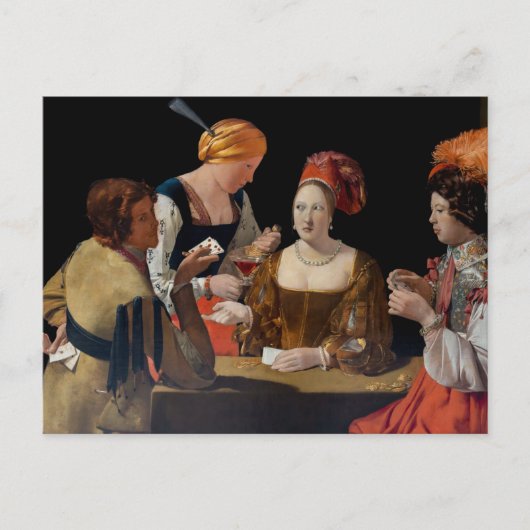 Georges de la Tour - Cheat with Ace of Diamonds Postkarte (Vorderseite)