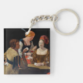 Georges de la Tour - Cheat with Ace of Diamonds Schlüsselanhänger (Rückseite)