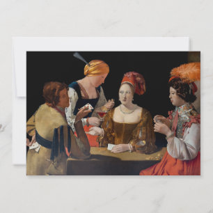 Georges de la Tour - Falschspieler mit Karo-Ass Dankeskarte