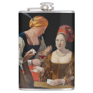Georges de la Tour - Falschspieler mit Karo-Ass Flachmann