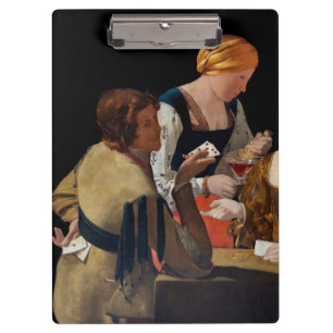 Georges de la Tour - Falschspieler mit Karo-Ass Klemmbrett