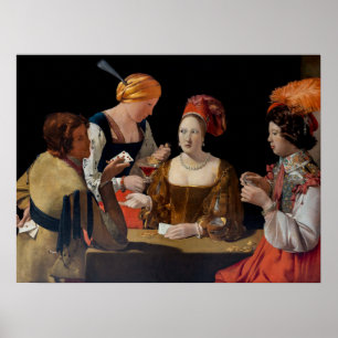 Georges de la Tour - Falschspieler mit Karo-Ass Poster