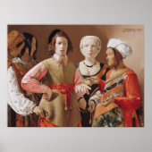 Georges de La Tour Fortune Teller Malerei Art Poster (Vorne)