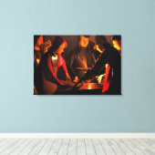 Georges de la Tour - The Dices Players Leinwanddruck (Insitu (Holzboden))