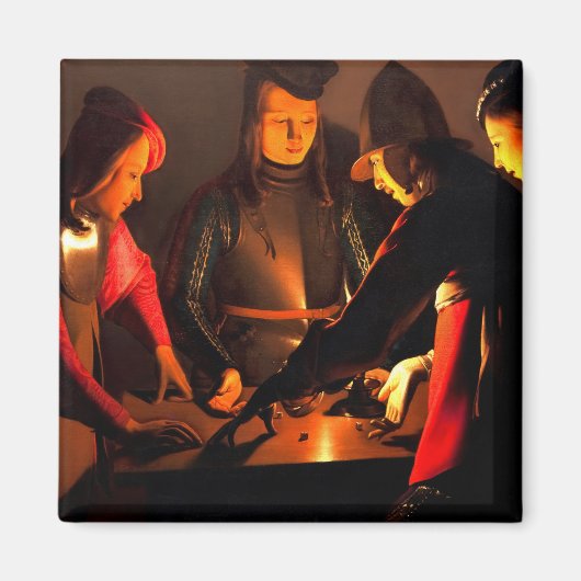 Georges de la Tour - The Dices Players Magnet (Vorne)