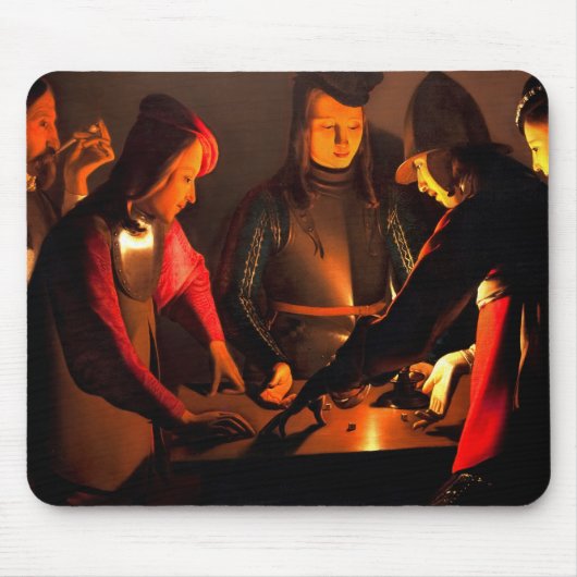 Georges de la Tour - The Dices Players Mousepad (Vorne)