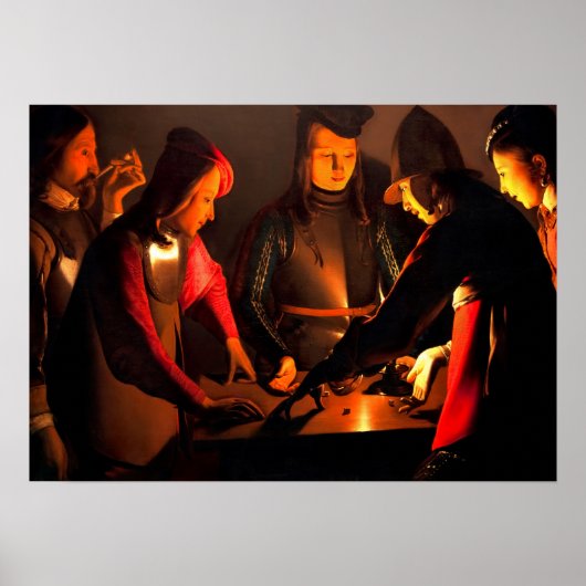 Georges de la Tour - The Dices Players Poster (Vorne)