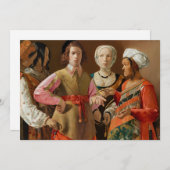 Georges de la Tour - The Fortune Teller Dankeskarte (Vorne/Hinten)