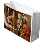 Georges de la Tour - The Fortune Teller Große Geschenktüte (Vorderseite Schrägansicht)