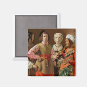 Georges de la Tour - The Fortune Teller Magnet (Vorderseite/Rückseite)
