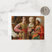 Georges de la Tour - The Fortune Teller Mitteilungskarte (Vorderseite/Rückseite Beispiel)