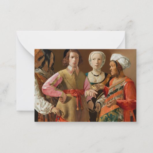 Georges de la Tour - The Fortune Teller Mitteilungskarte (Vorderseite)