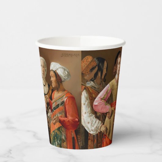 Georges de la Tour - The Fortune Teller Pappbecher (Links)