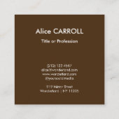 Georges de la Tour - The Fortune Teller - QR-Code Quadratische Visitenkarte (Rückseite)