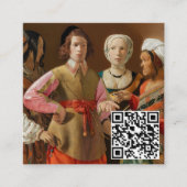 Georges de la Tour - The Fortune Teller - QR-Code Quadratische Visitenkarte (Vorderseite)