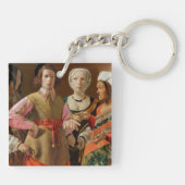 Georges de la Tour - The Fortune Teller Schlüsselanhänger (Rückseite)